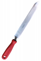 Couteau à désoperculer inox à deux tranchants dentelés 27cm