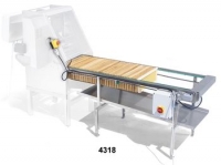 Motorised conveyor, for uncapped frames, suitable in combination with the professional uncapping machine