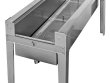 Support Stand for Uncapping Machine with Removable Baskets - Langstroth