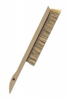 Bee brush Long Wooden Handle and Natural Bristle