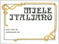 Etichetta autoadesivo 'Miele Italiano' 6x8cm