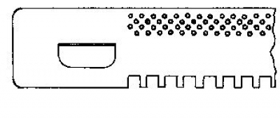 Fluglochschieber mit luftlöcher aus verzinktem blech d.b.10