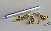 Metal eyelets &0slash 3 mm, for strengthening the holes in the wooden frame (1, 000 pieces wrapping, with inserting device)