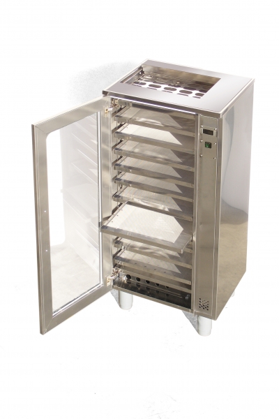 Professional pollen dryer, 10 drawers, stainless steel