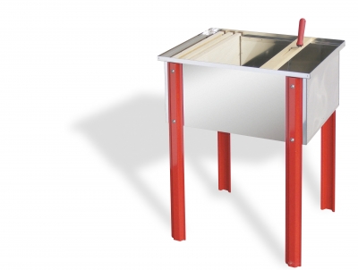 Stainless steel uncapping tray size 60x48x30 cm