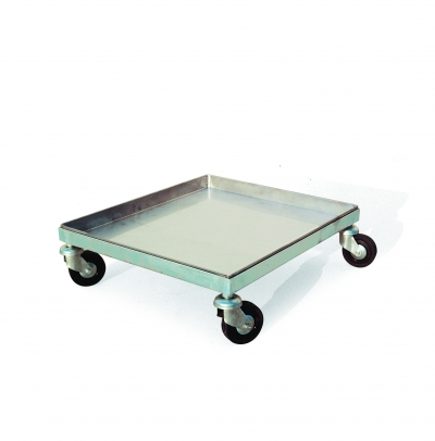 Trolley tray, 43x50 cm, with 4 wheels