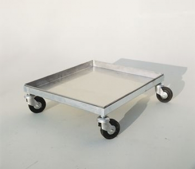 Trolley tray, 50x50 cm, with 4 wheels