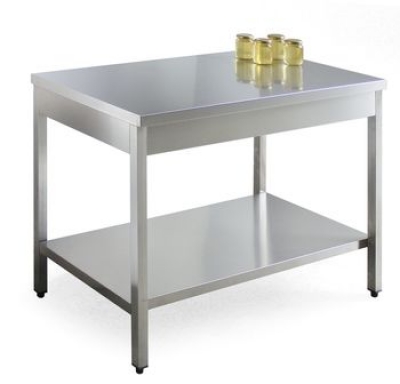 Workshop table, stainless steel, 1200x700mm, height 900mm