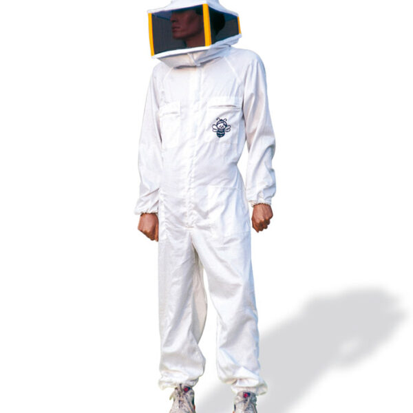 WHITE "COMPACT" SUIT WITH MASK