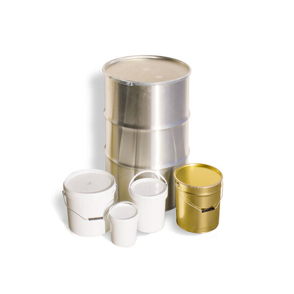 SEAU ROUND EN PLASTIQUE pour aliments de 5 kg avec couvercle à pression et bande de sécurité.