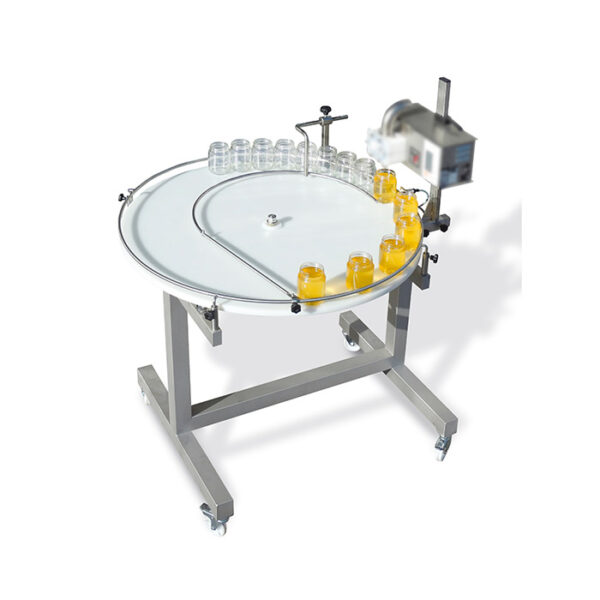 TABLE TOURNANTE pour doseuse électronique SMART 2 avec table de Ø 1000 mm.