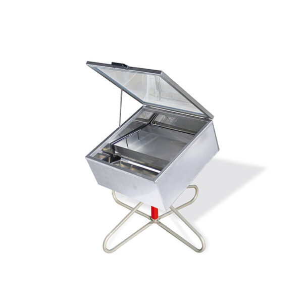 SCERATRICE SOLAIRE " SOLARIS INOX " 700 x 700 mm.